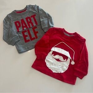 Set of 2 Baby Sized Carters Holiday T-Shirts